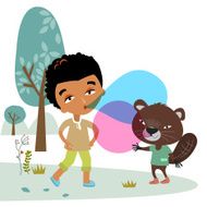 Boy and Beaver