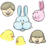 Easter faces