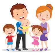 Happy family portrait