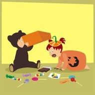 Trick or Treat kids N4