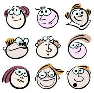 doodle cartoon face