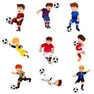 Boy playing soccer N5