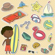 Summer man&#039;s vacation