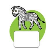 Zebra and place for your text