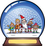 Santa Snow Globe