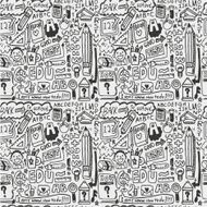 seamless school element pattern