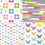 four colorful backgrounds collection N4