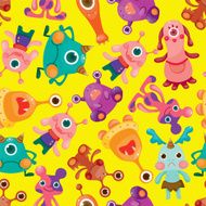 seamless monster pattern N2