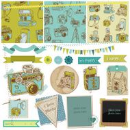 Scrapbook Design Elements - Vintage Photo Camera Scrap