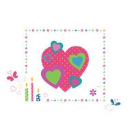 hearts greeting card N2