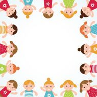 Kids frame Vector illustration