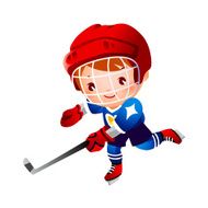 Boy ice hockey player N2