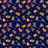seamless baby cosmic background