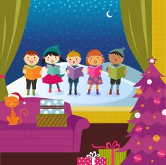 Kids Caroling