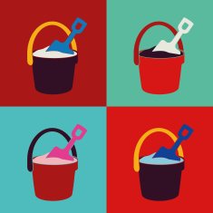 pail and shovel toys set