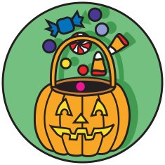 candy pumpkin icon