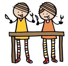 Two hungry kids