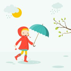 Little Girl With Umbrella N3