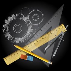 Drawing tools Vector illustration