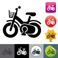 Child's bicycle icon