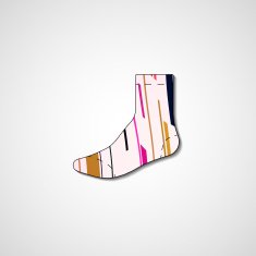 Abstract illustration on sock N14