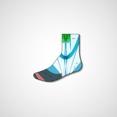 Abstract illustration on sock N16
