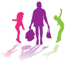 Vector silhouette of family N148