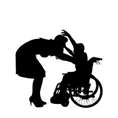 Vector silhouette of a family N50