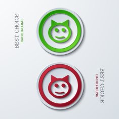 Vector modern circle icons N4