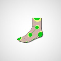 Abstract illustration on sock N19