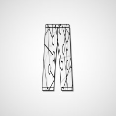 Abstract illustration on pants N11
