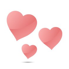 Family heart concept