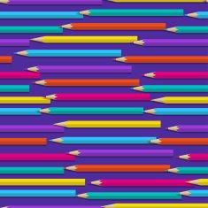 Seamless pattern with color pencils N3