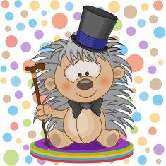 Hedgehog in a hat