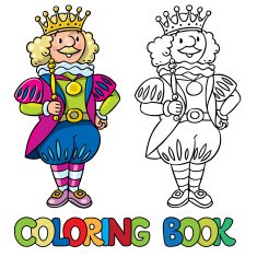 Fairy tale king Coloring book