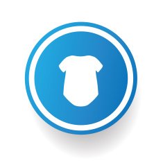 Baby shirt symbol vector