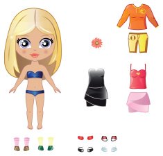 Dress up paper doll N9