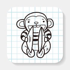 monkey toy doodle N6