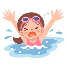 Girl drown in water
