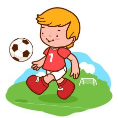 Little boy playing soccer N2