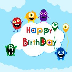 Birthday greeting card N7