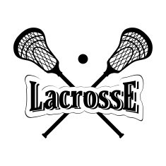 Crossed lacrosse stick Vector illustration
