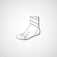 Abstract illustration on sock N29