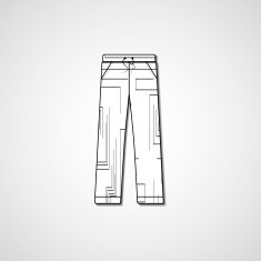 Abstract illustration on pants N20