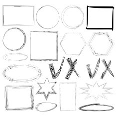 set of drawn frames N2
