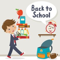 It is time to go school