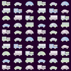 Seamless baby background with cars