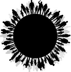 Dancing people silhouettes N4