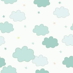 Seamless pattern with clouds N3