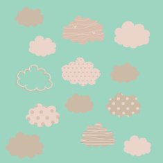 Set of clouds
